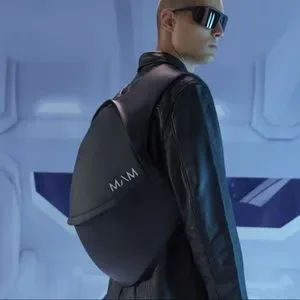 MAM originals treated canvas futuristic backpack ? NWT MAM Originals - Futuristic Backpack - YouTube main image 3
